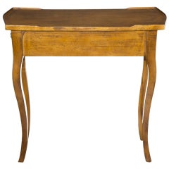 Provencal Fruitwood Side Table with Gallery Tray
