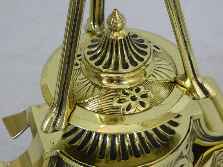 Pair of Chenets or Andirons with a Decorative Eagle Finial Top, 19th Century For Sale 3