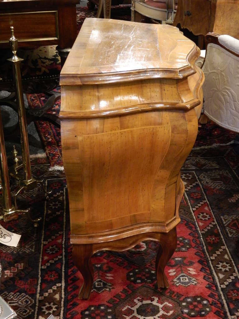 Early 20th Century Dutch Style Walnut Side Commode or Chest with Two Drawers In Excellent Condition In Savannah, GA