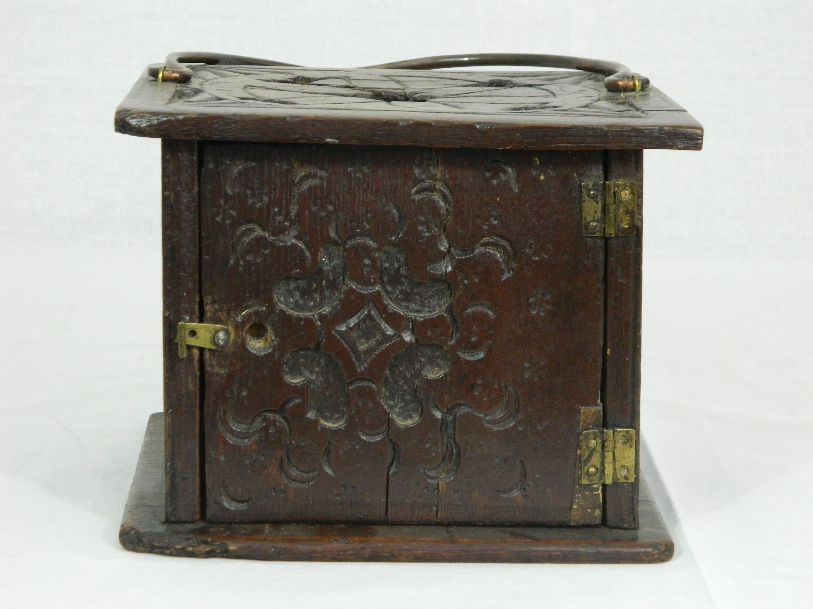 Continental Carved Oak Foot Warmer, 18th Century