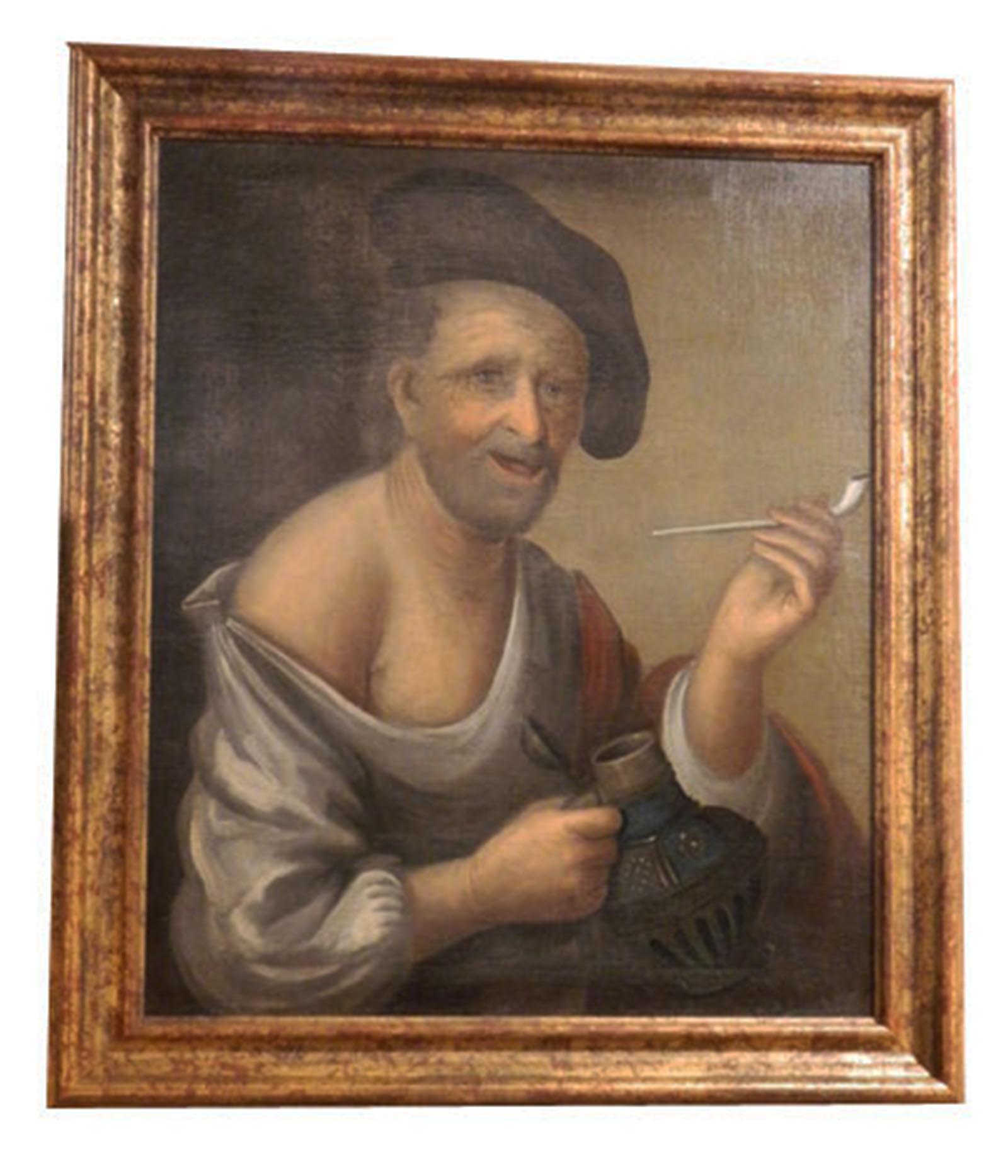 Dutch or German School, Portrait of an Old Man, Oil on Canvas, 18th-19th Century