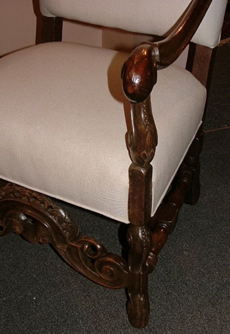 19th Century English Oak Armchair For Sale 2