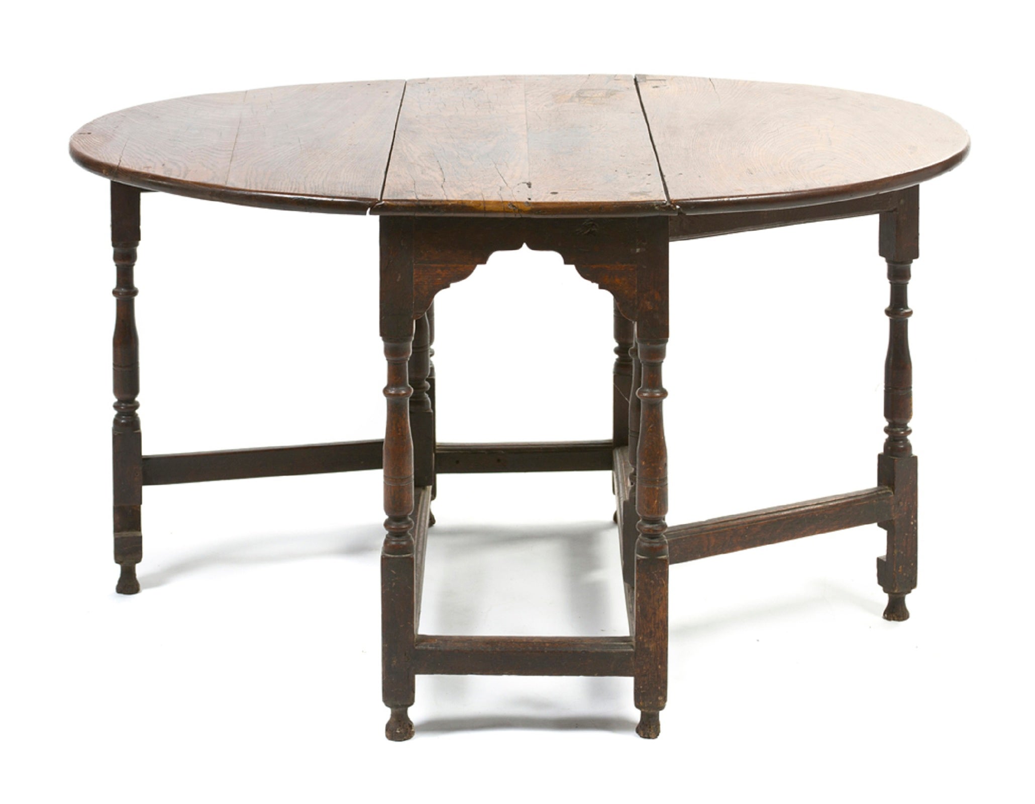 William and Mary Style Oak Gate-Leg Table