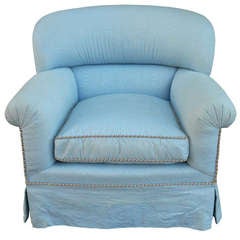 Vintage 20th Century Upholstered Tub Chair