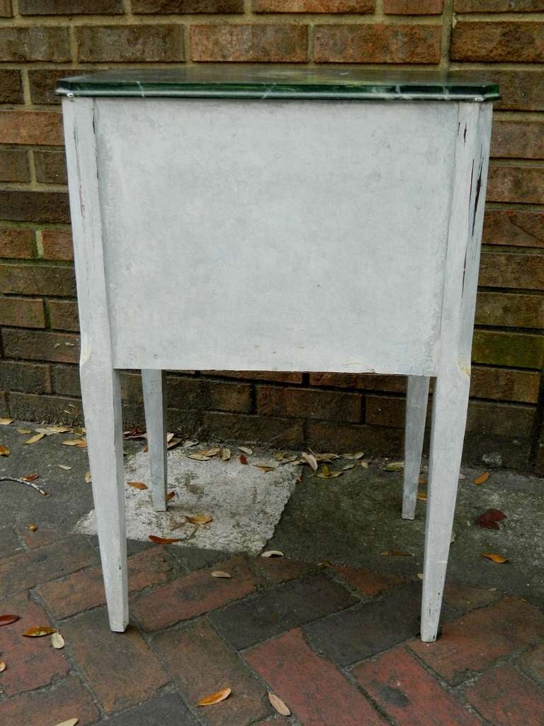 Hand-Painted Two-Drawer Side Table by Bob Christian, 20th Century 1