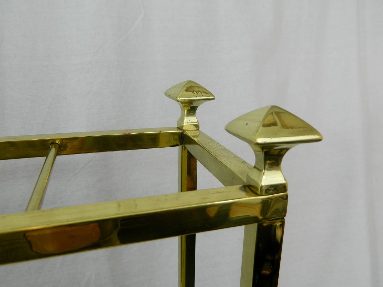 French Polished Brass and Iron Umbrella or Stick Stand, 19th Century 2