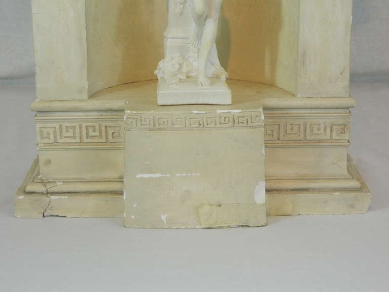 Mid-20th Century Pair of Neoclassical Style Composition Porticos with Figures