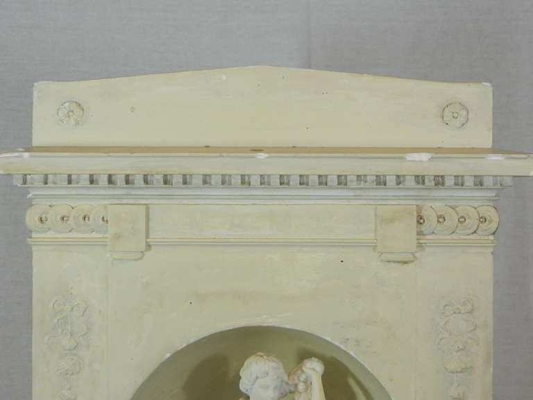 Pair of Neoclassical Style Composition Porticos with Figures 1