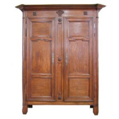 French Moulded and Carved Oak Armoire, Circa 1850 1