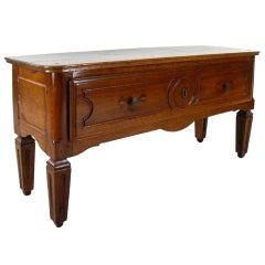 Renaissance Revival Style Walnut Low Commode