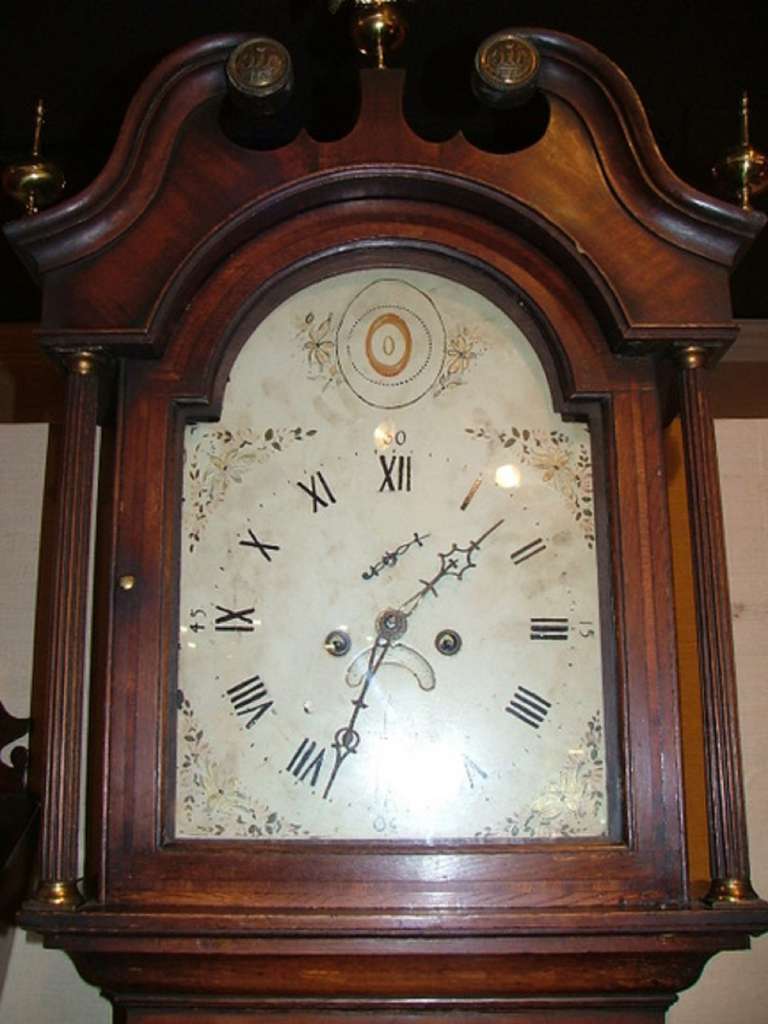 English Long Case Clock with a Painted Face, Circa 1780 1