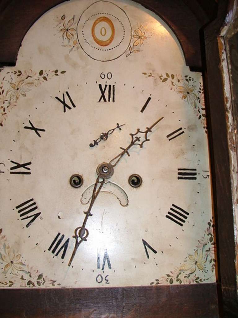 English Long Case Clock with a Painted Face, Circa 1780 2
