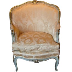 Late 19th Century Louis XVI Style Painted Bergere Chair