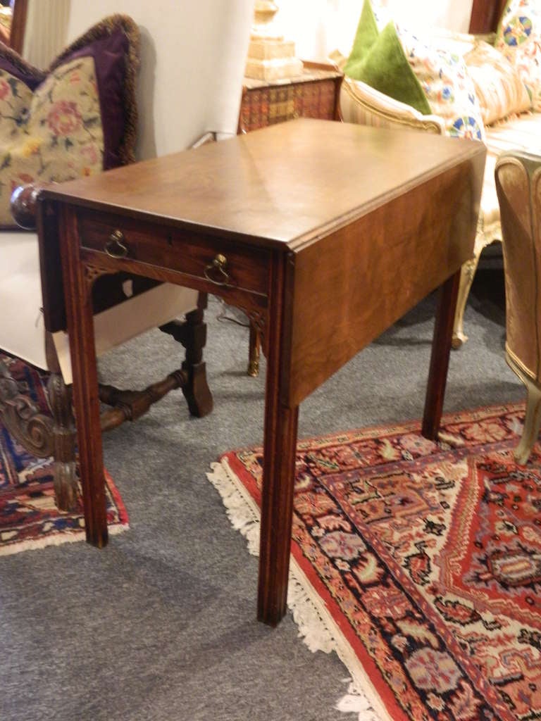 19th Century George III Style Mahogany Pembroke Table 1
