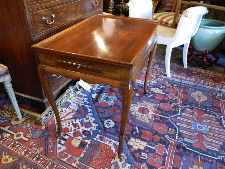 English Mahogany Tea Table, circa 1920 3