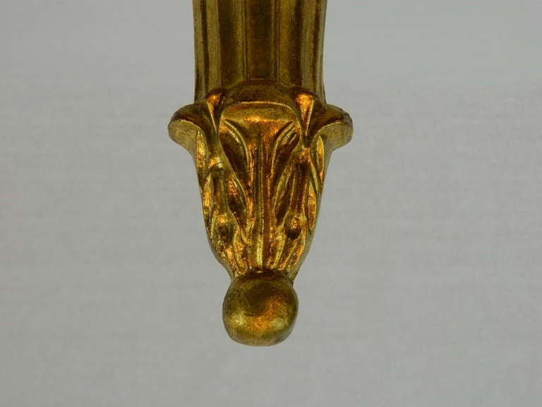 Giltwood Pair of Italian Gilt Wood Wall Brackets