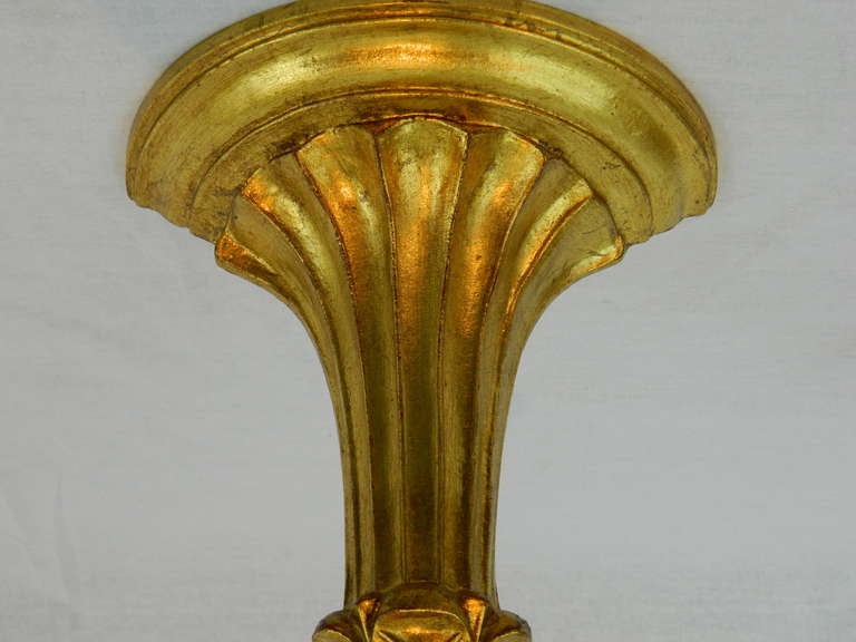 Pair of Italian Gilt Wood Wall Brackets 1