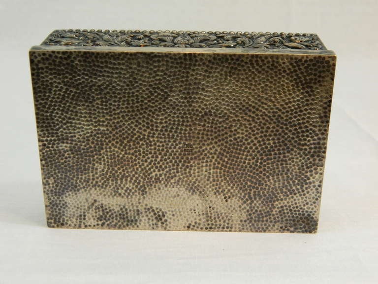 Silver Mounted Cigarette Box of Rectangular Form, 19th Century 4