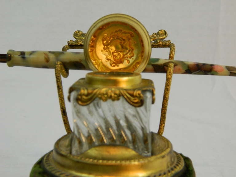 Hoof Mounted Encrier or Inkwell with Brass Fittings, 19th Century 2