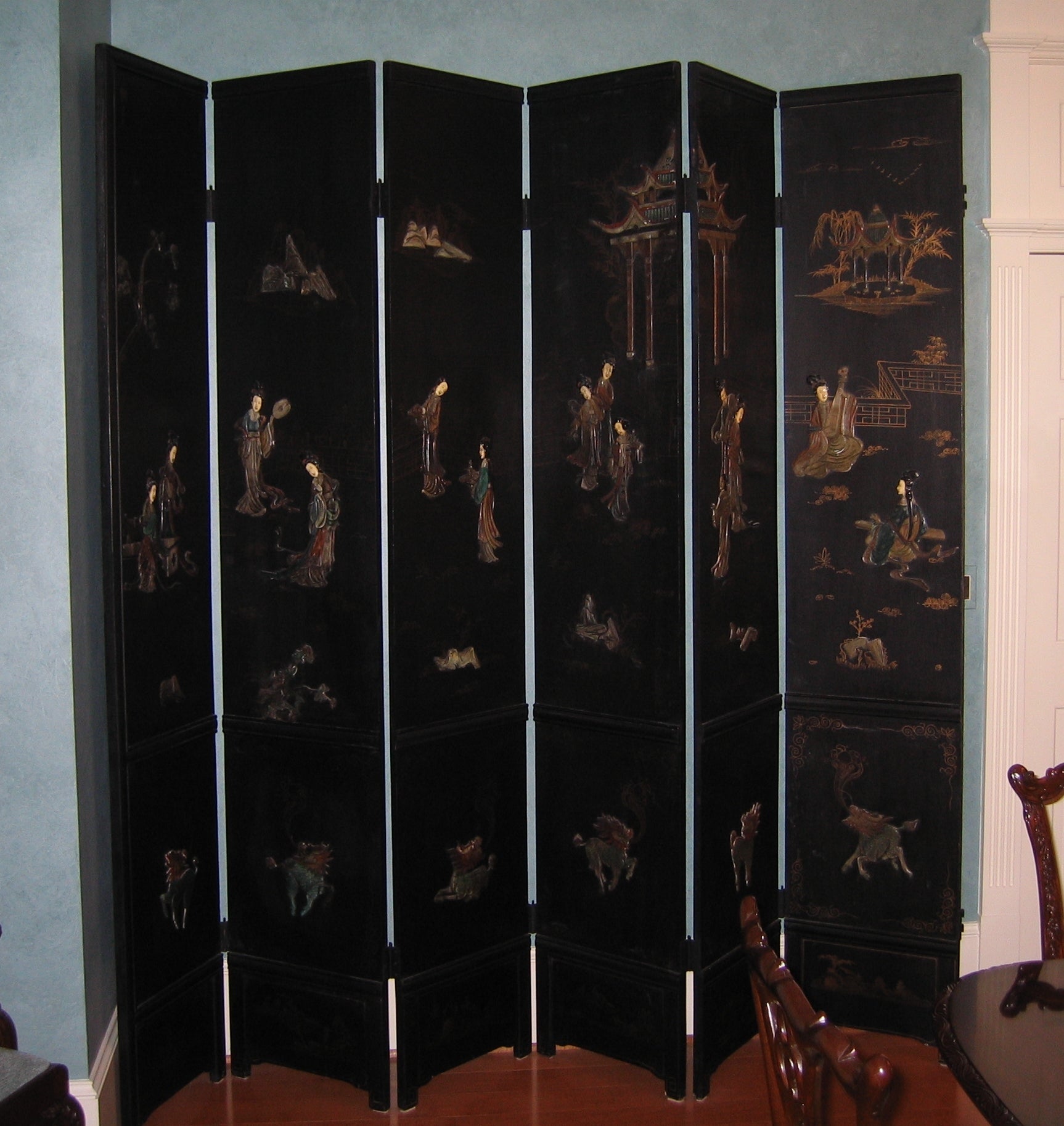 Twelve Panel Japanese Screen 