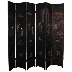 Antique Twelve Panel Japanese Screen