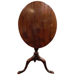 English Oak Tripod Oval Tilt-Top Table, 18th Century 7