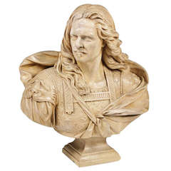 Early 20th Century Life Size Plaster Bust of a Nobleman