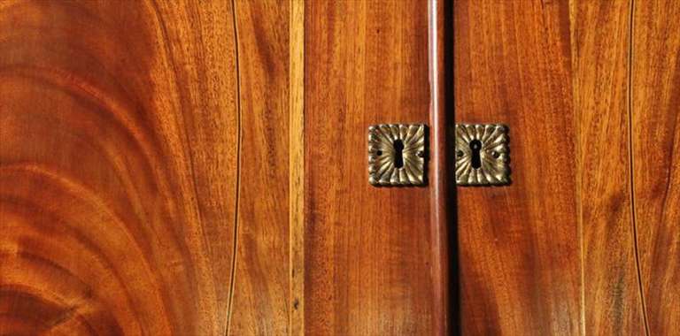 American Federal Inlaid Mahogany Bookcase Secretary, 19th Century 7