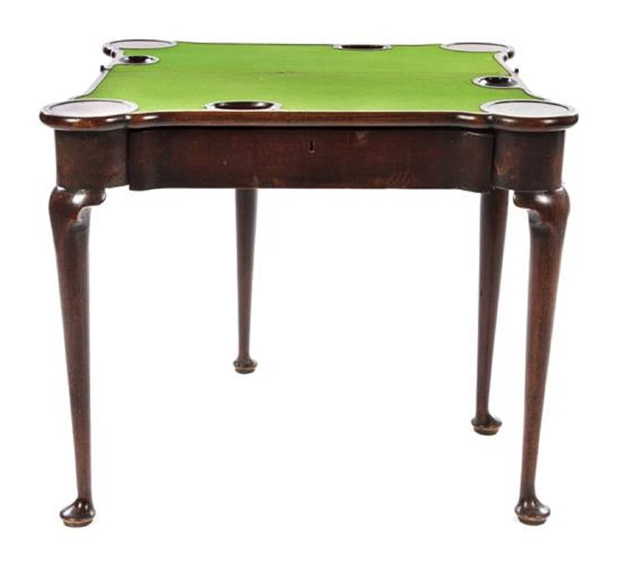 III Mahogany FlipTop Card or Games Table, 18th Century at 1stDibs