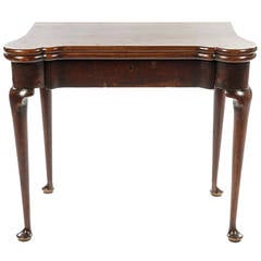 George III Mahogany Flip-Top Card Table, 18th Century 9