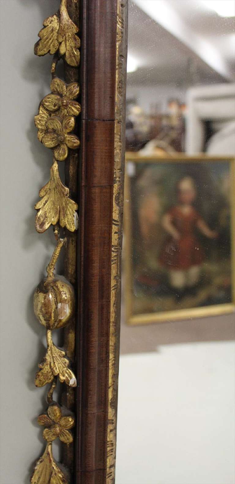 Queen Anne Gilt Walnut Wall Mirror, English, Late 18th Century 1
