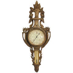Louis XVI Style Giltwood Wall Barometer, 19th Century 7