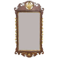 Queen Anne Gilt Walnut Wall Mirror, English, Late 18th Century 10