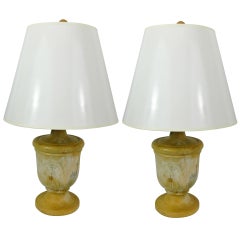 Pair of Capitol Fragments Adapted as Lamps, 19th Century