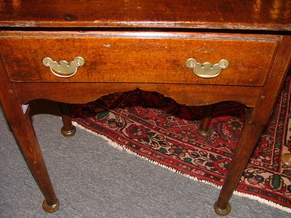 English George II Style Lowboy With Pad Feet or Side Table, Mid 18th Century