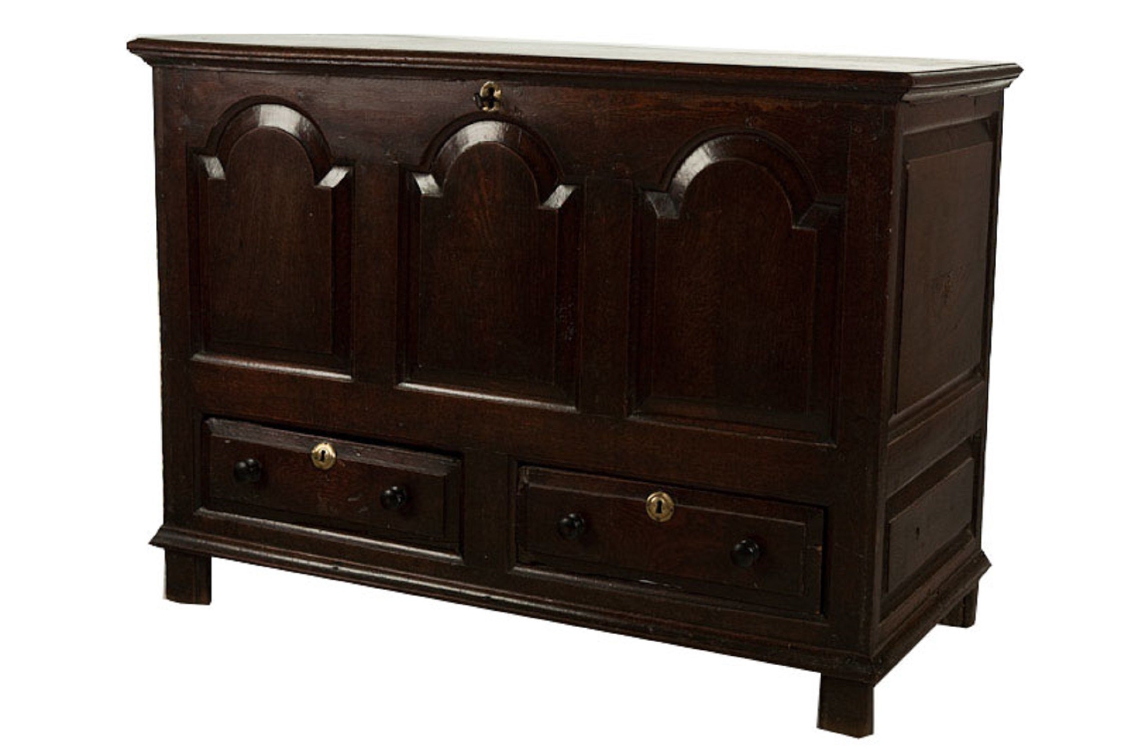 Welsh Oak Blanket Chest with Two Drawers, 18th Century For Sale