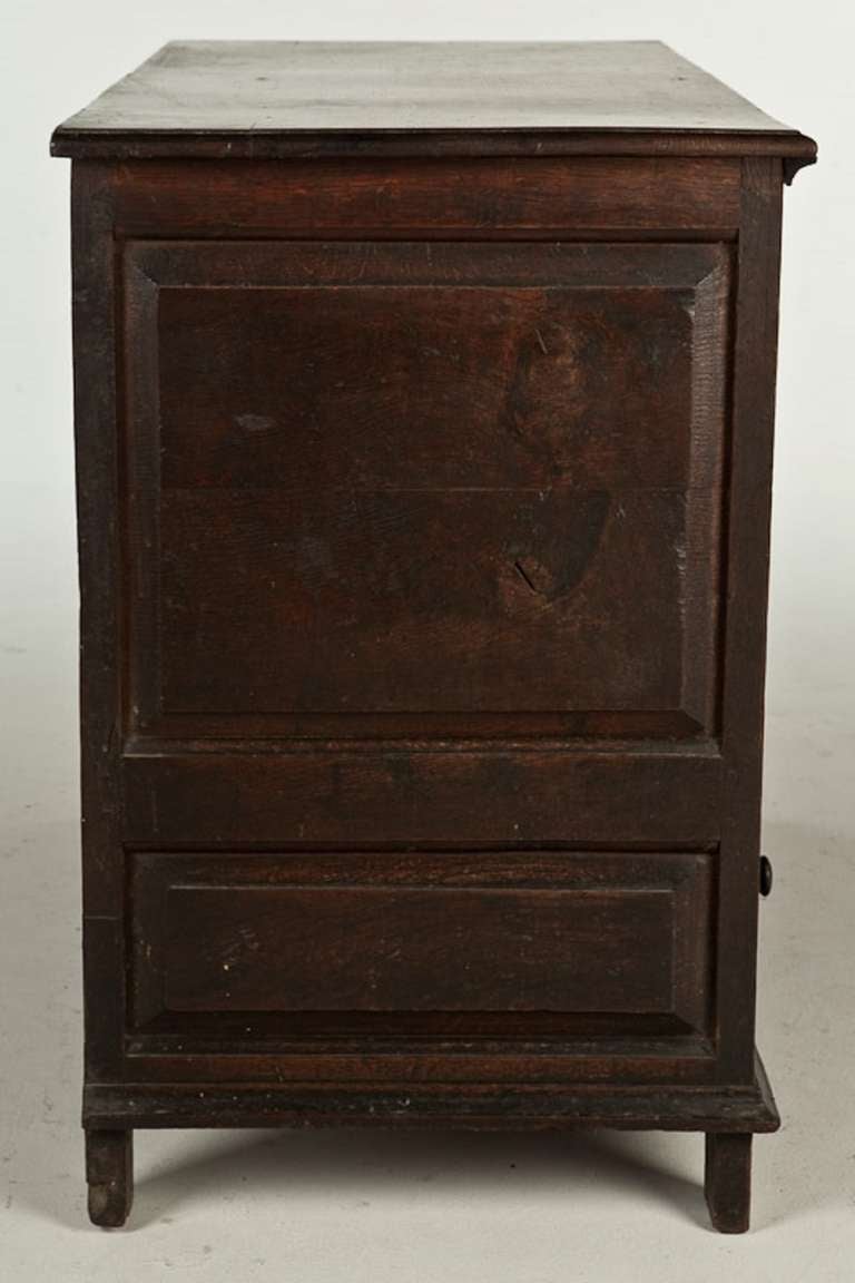 English Welsh Oak Blanket Chest with Two Drawers, 18th Century For Sale