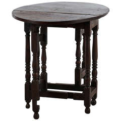 Antique Early 19th Century English Oak Gate Leg Table