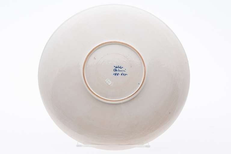 19th Century Richard Ginori Faience Charger Decorated with Putti 2