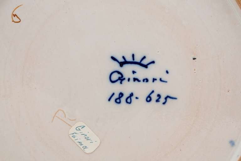 19th Century Richard Ginori Faience Charger Decorated with Putti 3