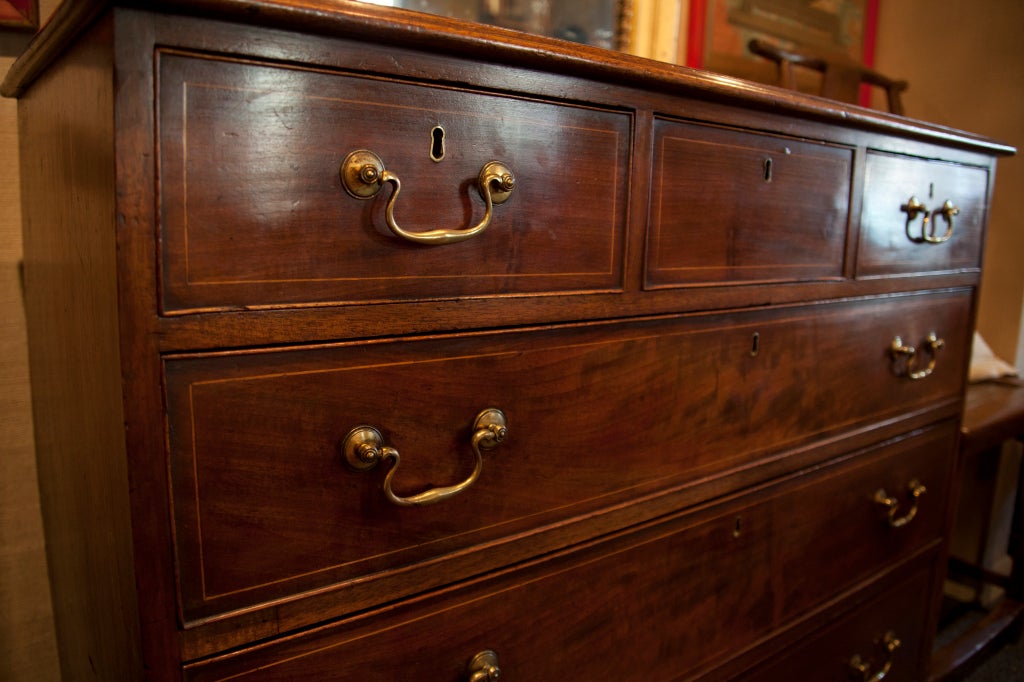 English Chippendale Mahogany Chest, Early 19th Century 1