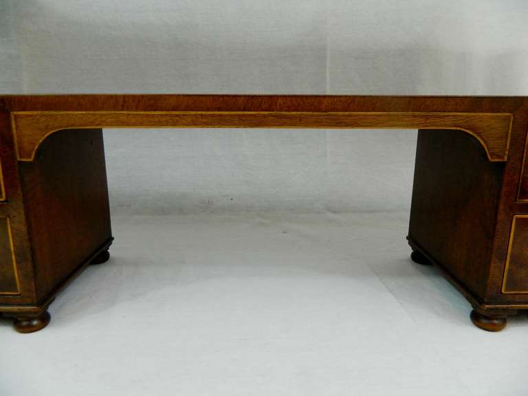 19th Century English George III Mahogany Hanging Shelf with Four Drawers 5