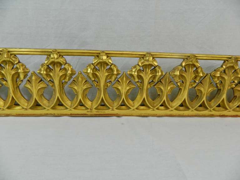 Giltwood 20th Century Pair of French Carved Gilded Architectural Elements or Fragments