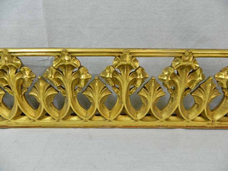 20th Century Pair of French Carved Gilded Architectural Elements or Fragments 1