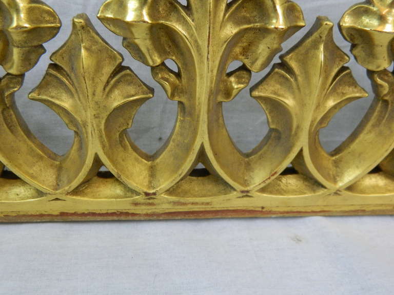 20th Century Pair of French Carved Gilded Architectural Elements or Fragments 2