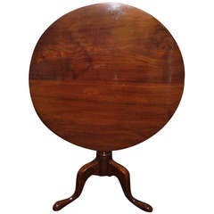 19th Century Mahogany Tilt Top Table 5