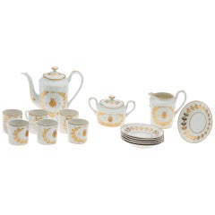 20th Century Limoges Chocolate or Espresso Set for Six