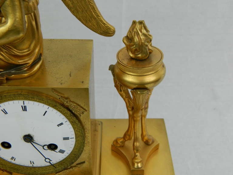 19th Century French Bronze Dore Mantel Clock 1