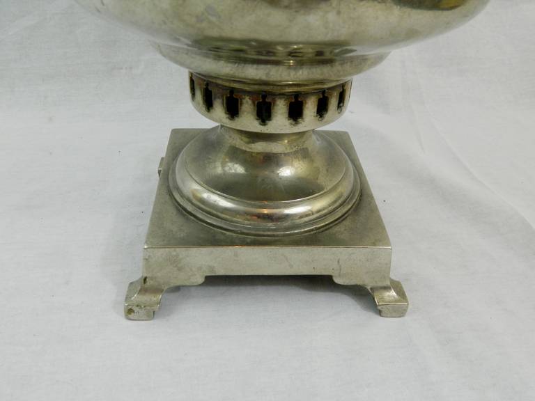 Circa 1825 Silver Plate Russian Samovar 4