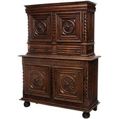 18th Century Belgian Baroque Walnut Cupboard or Cabinet